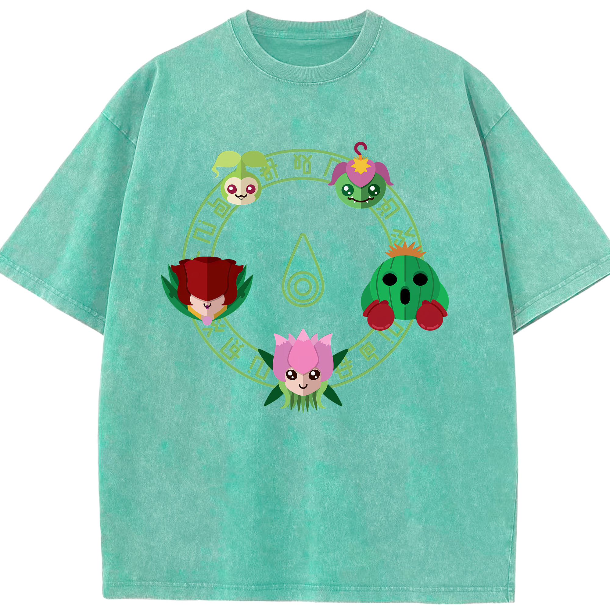 （画像用） Digimon デジタルモンスター/デジモン 綿100% ヴィンテージ風 半袖Tシャツ（フロントプリント）